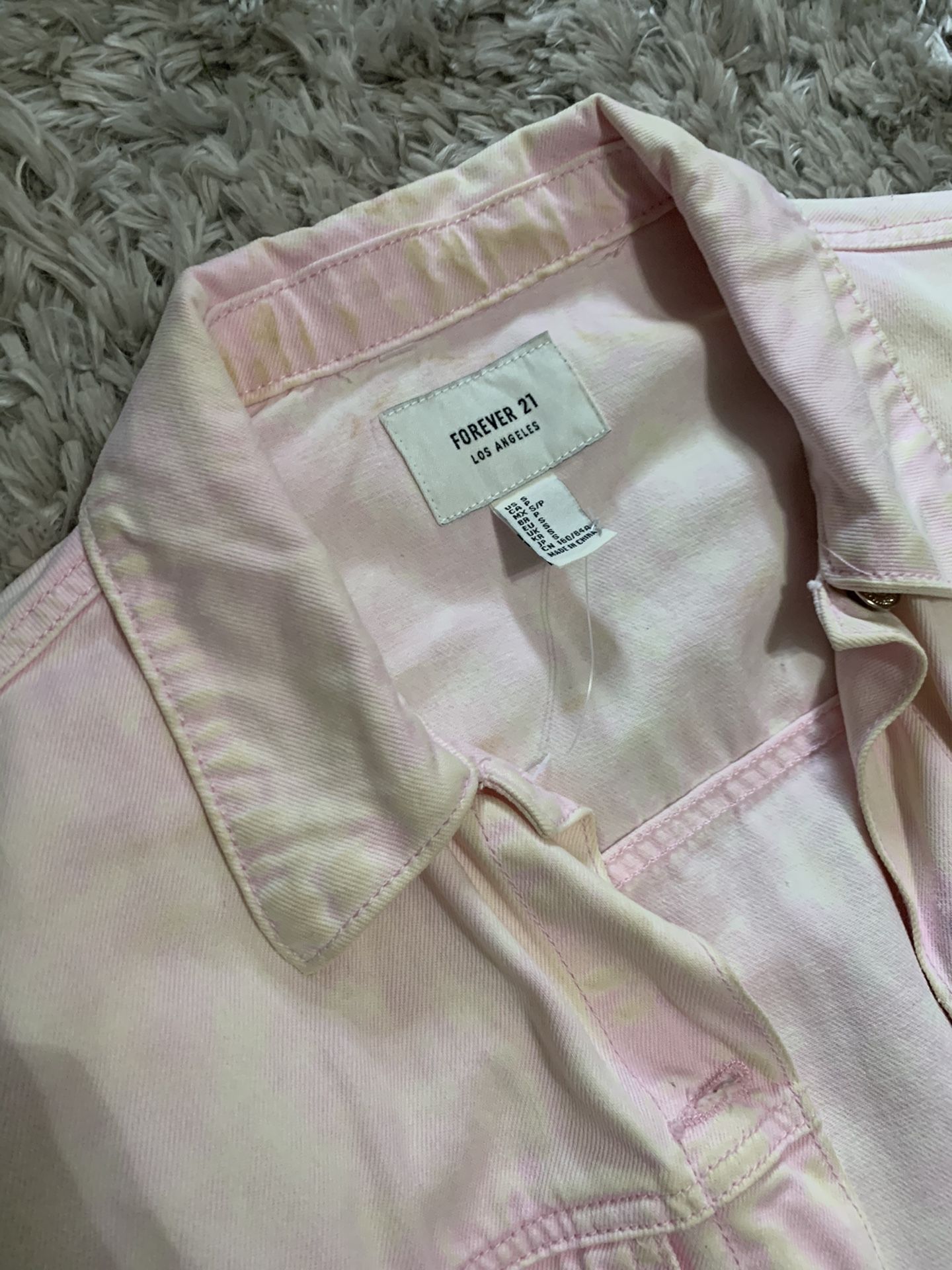 Forever 21 Pink Denim Jacket
