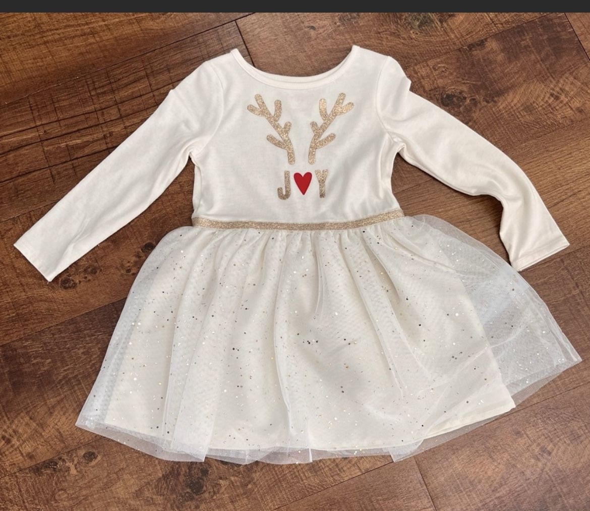 NWT Reindeer Dress Toddler Girl 3T