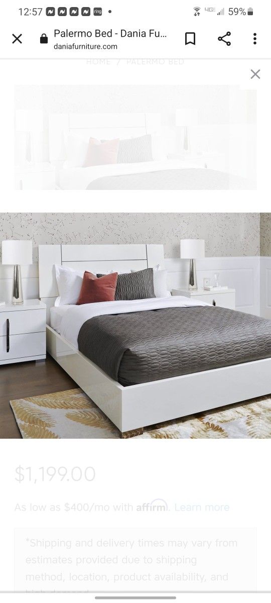 Dania King Bedroom Set