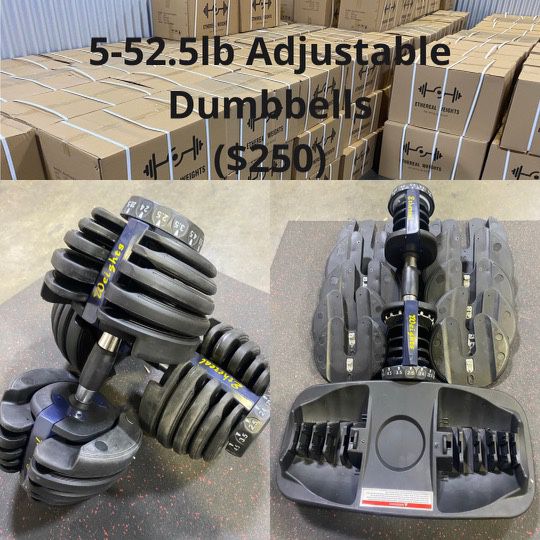 NEW!!!! In Box 52.5 Adjustable Dumbbells