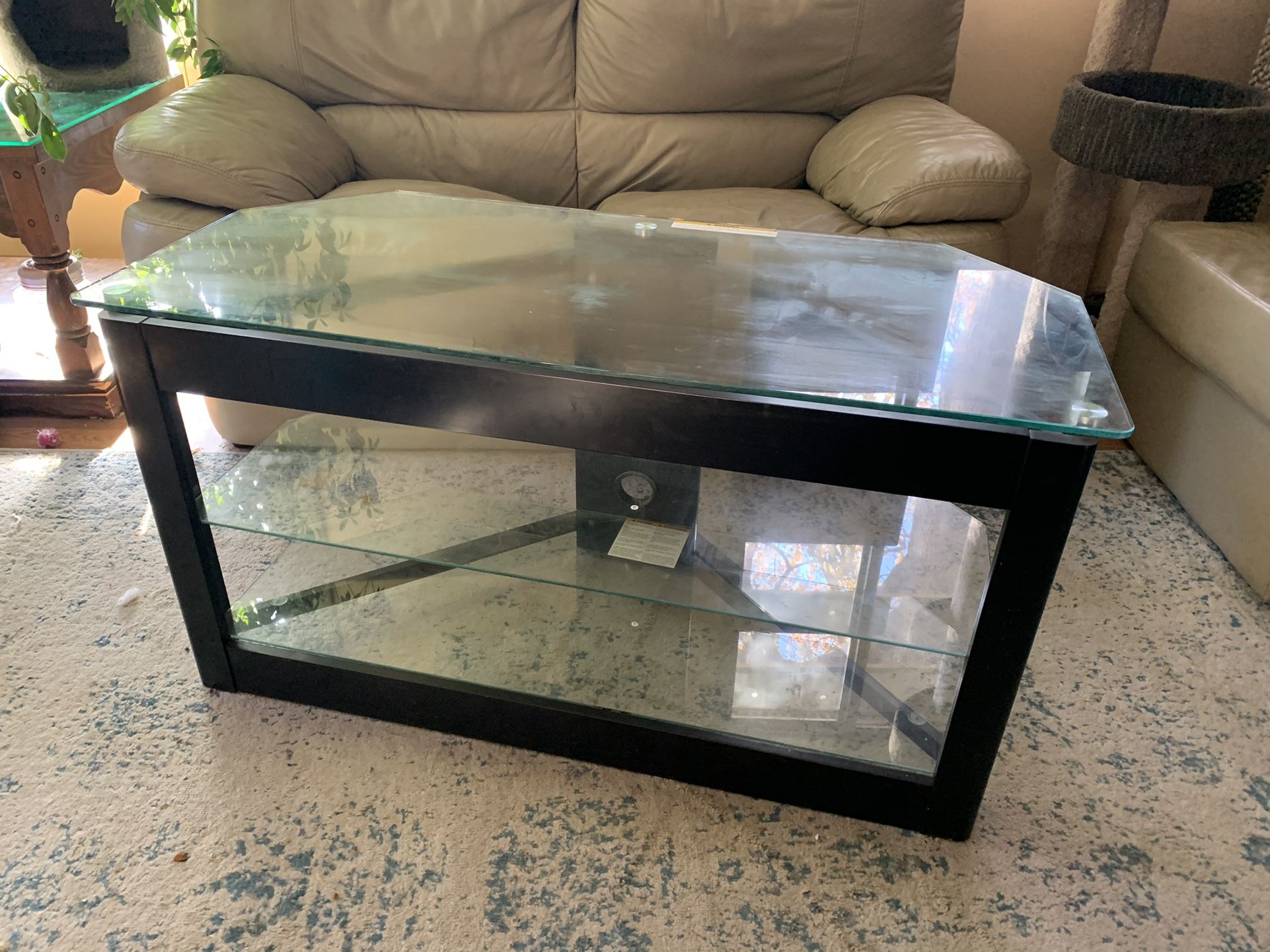 Glass TV Stand