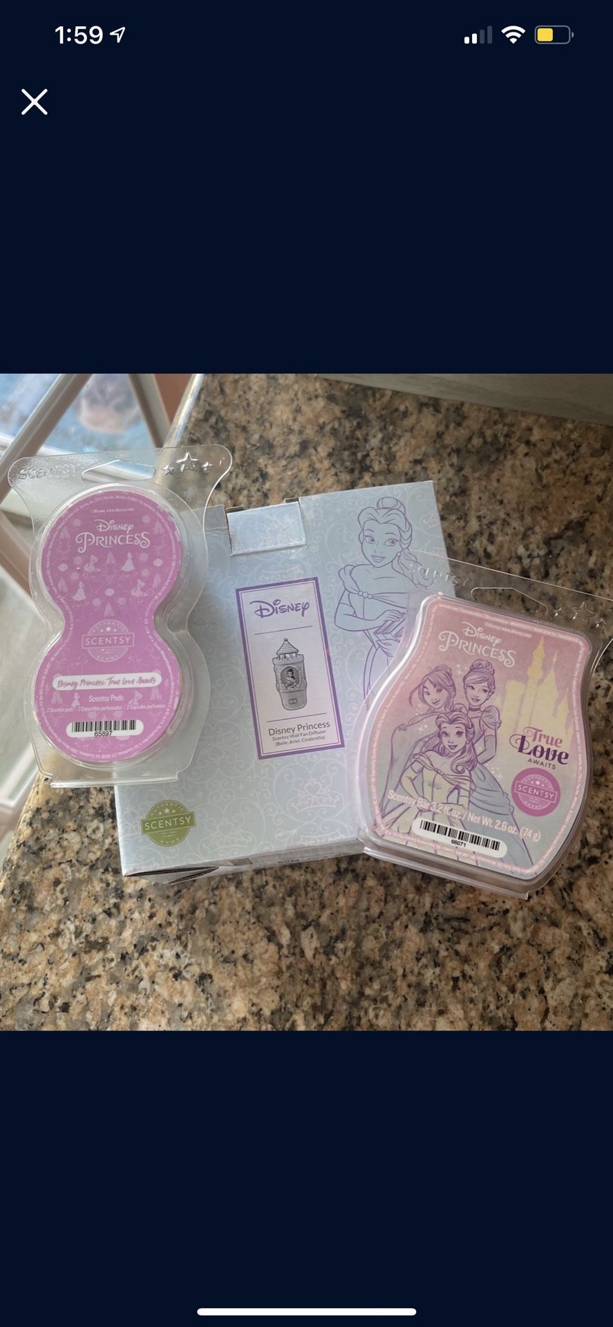 Disney Princess Scentsy Warmer With Wax And Air Freshener