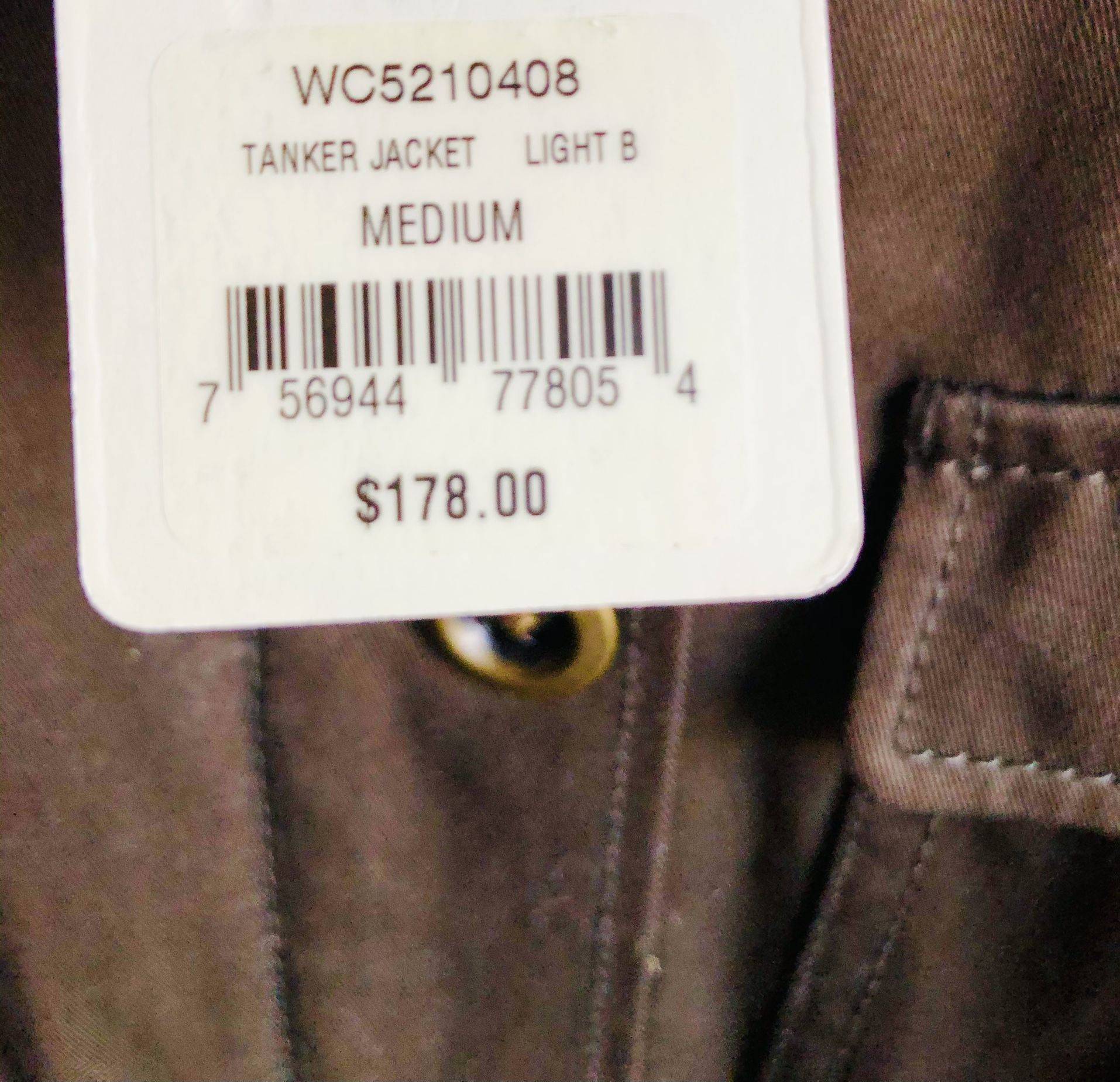 New Fossil Bomber Jacket Army Green Women Medium