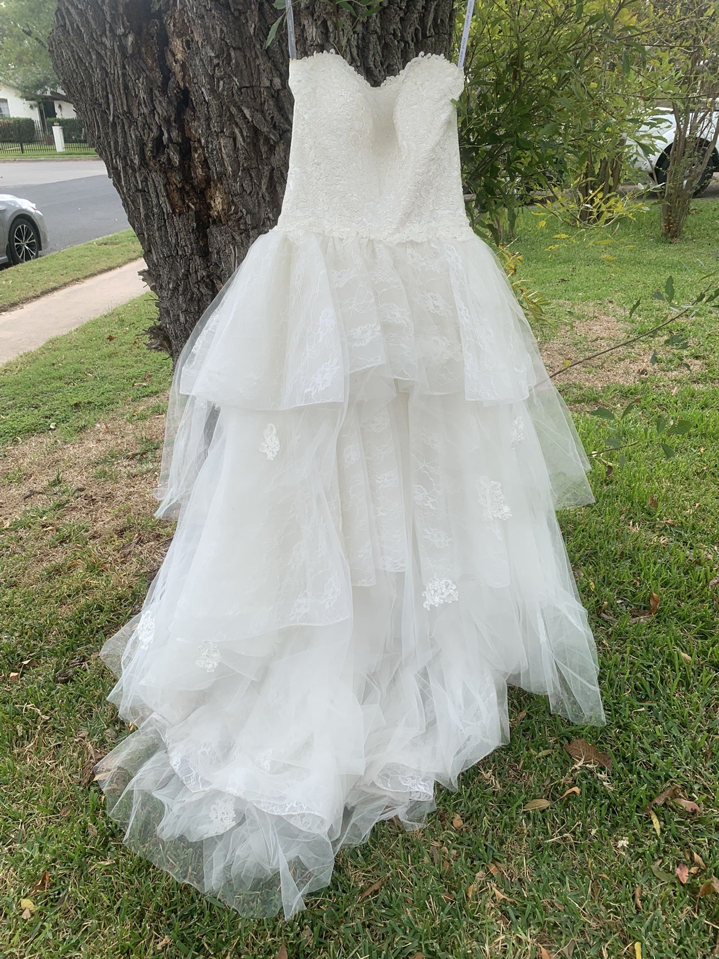 Beautiful High/Low Wedding Dress