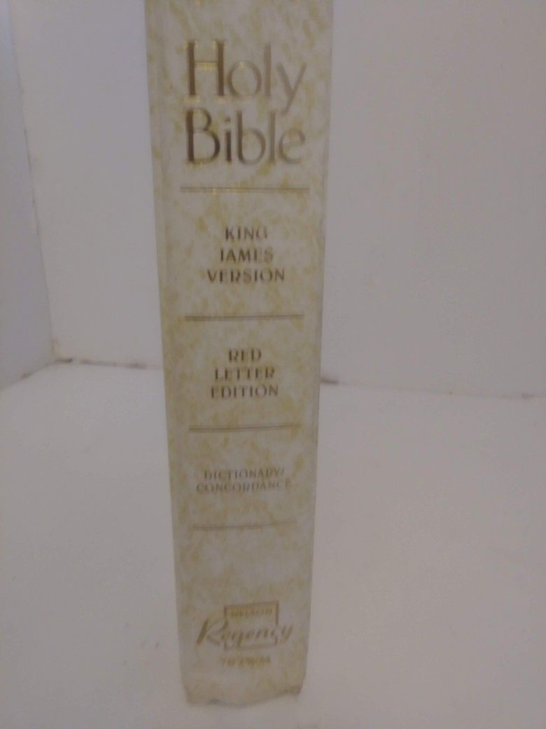 Holy Bible King James Version Our Family Red Letter edition Dictionary 1971