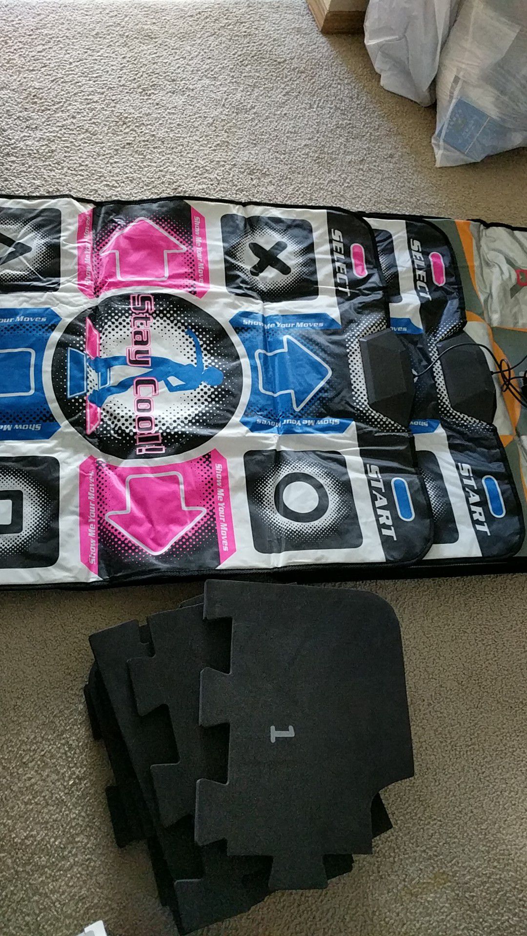 Ps2 PS3 and PS4 3 DDR mats dance dance revolution for PS3 or PS4