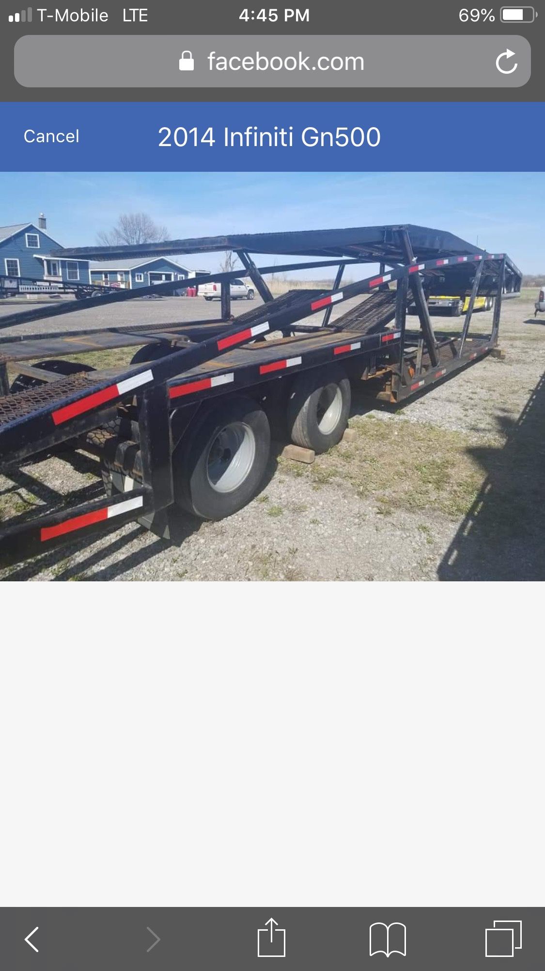 2014 Infinite GN500 5 Car Trailer