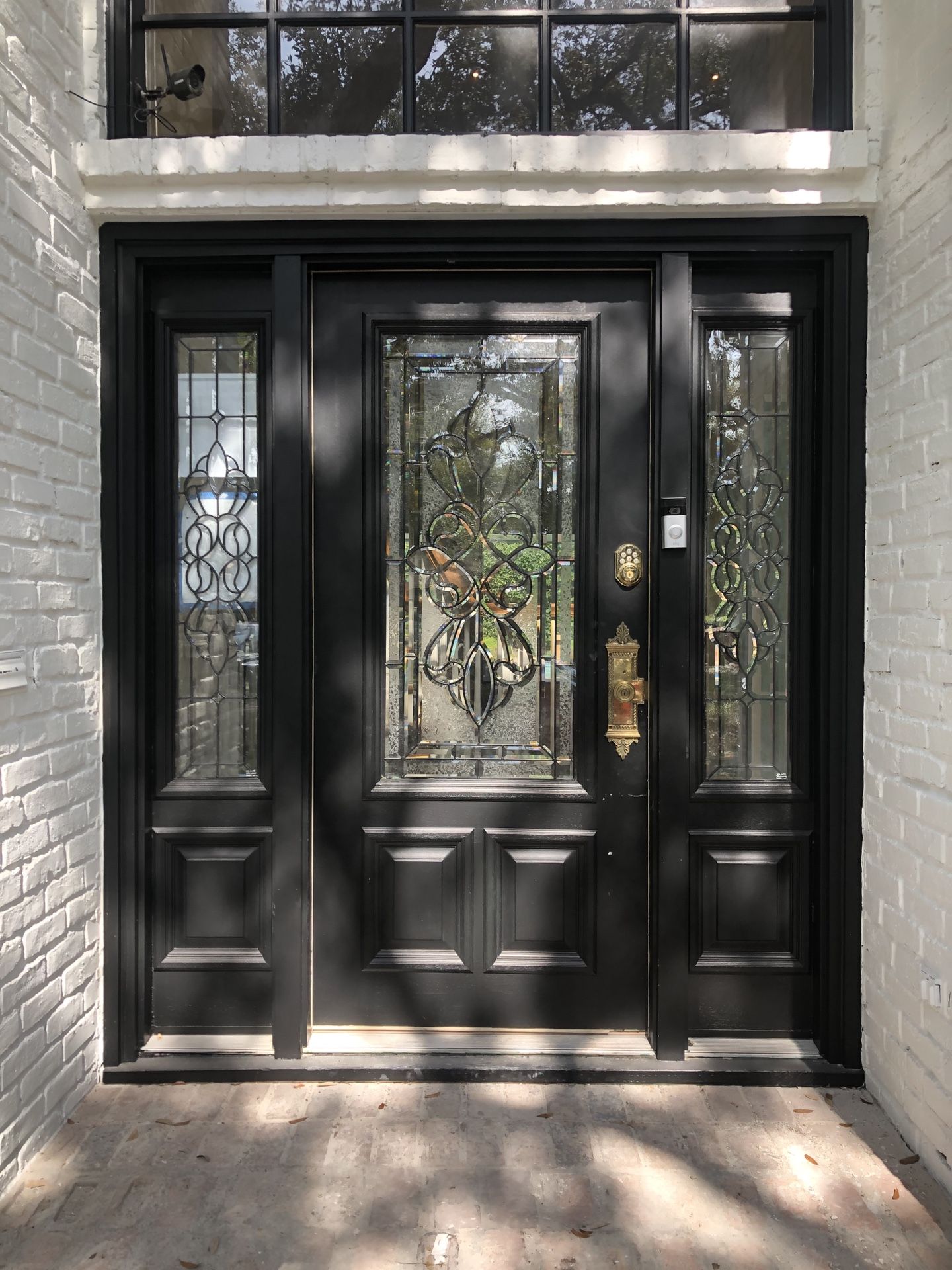 Solid Wood Front Door with Sidelights 72”w x 83”h - only $750