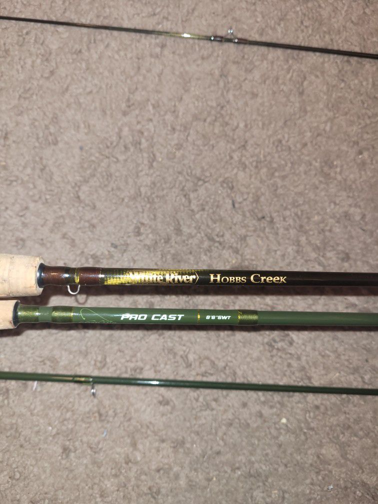 Fly Fishing Rods And Real With Cases. 