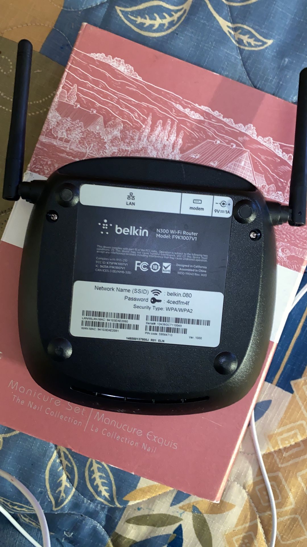 belkin 080 wifi router