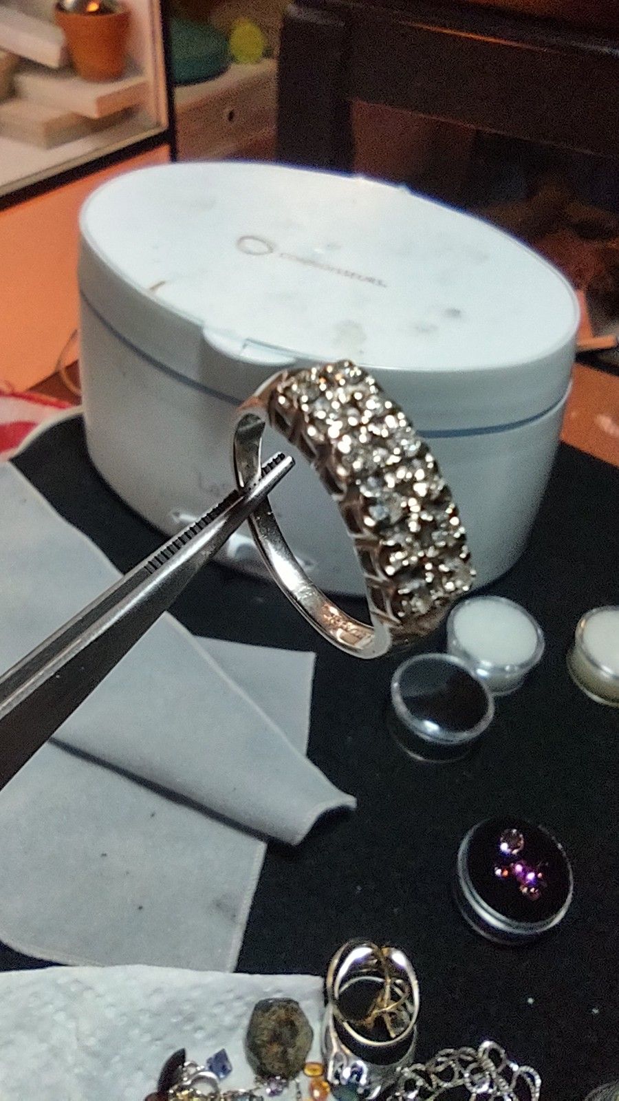 14k White Gold Diamond Ring