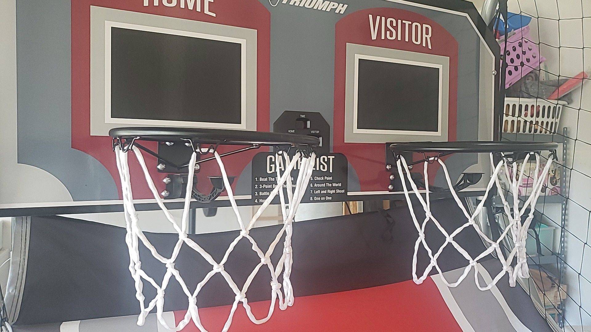 Basketball hoop.