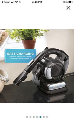 BLACK+DECKER 20V Max Flex Handheld Vacuum with Pet Hair Brush, Cordless, Grey (BDH2020FL) Thumbnail