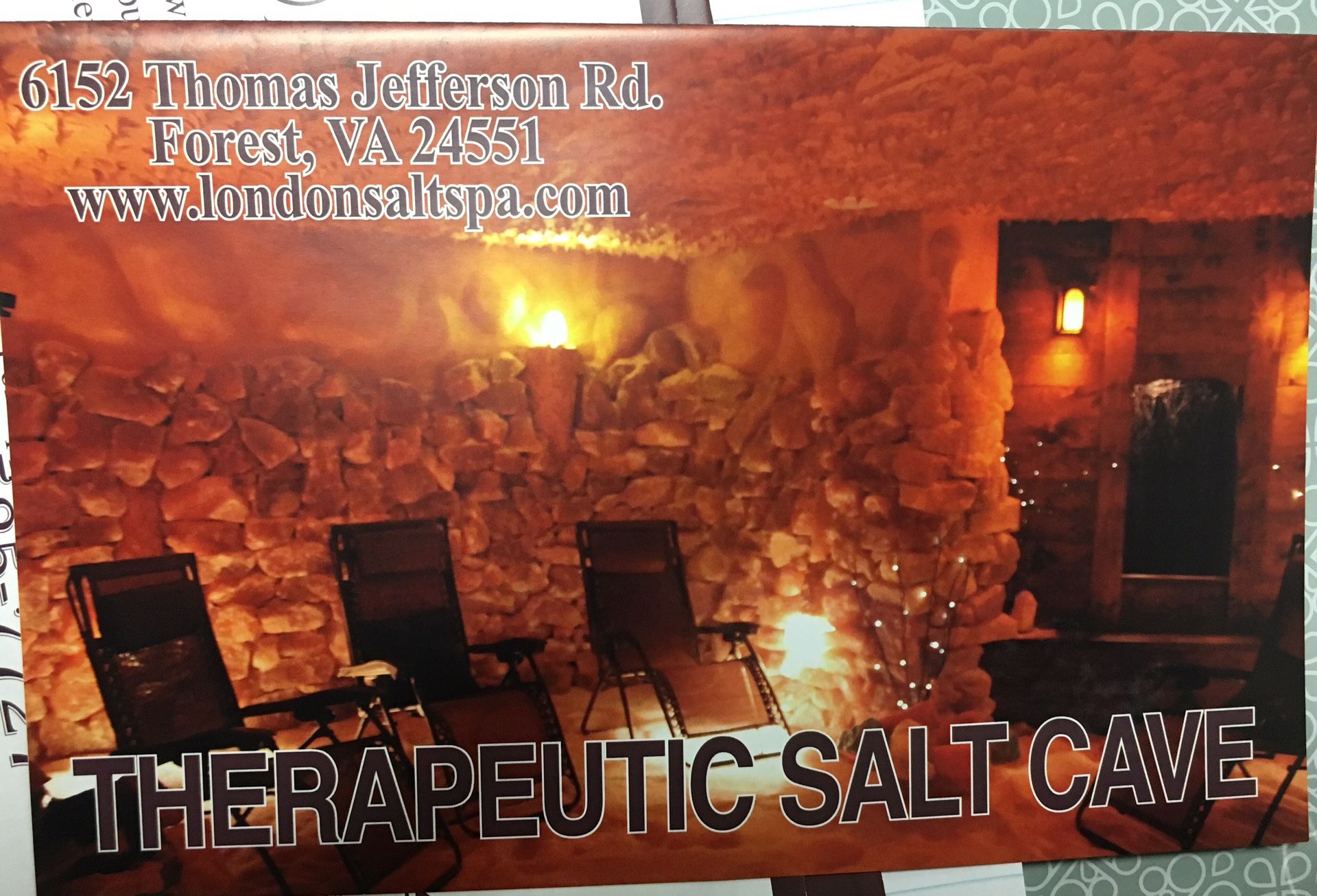 45 minute salt spa gift certificate