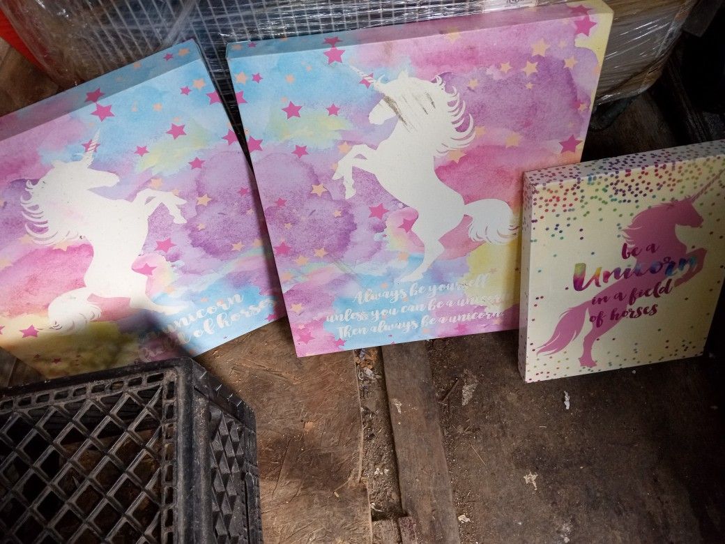 Unicorn Picture Set Of 3