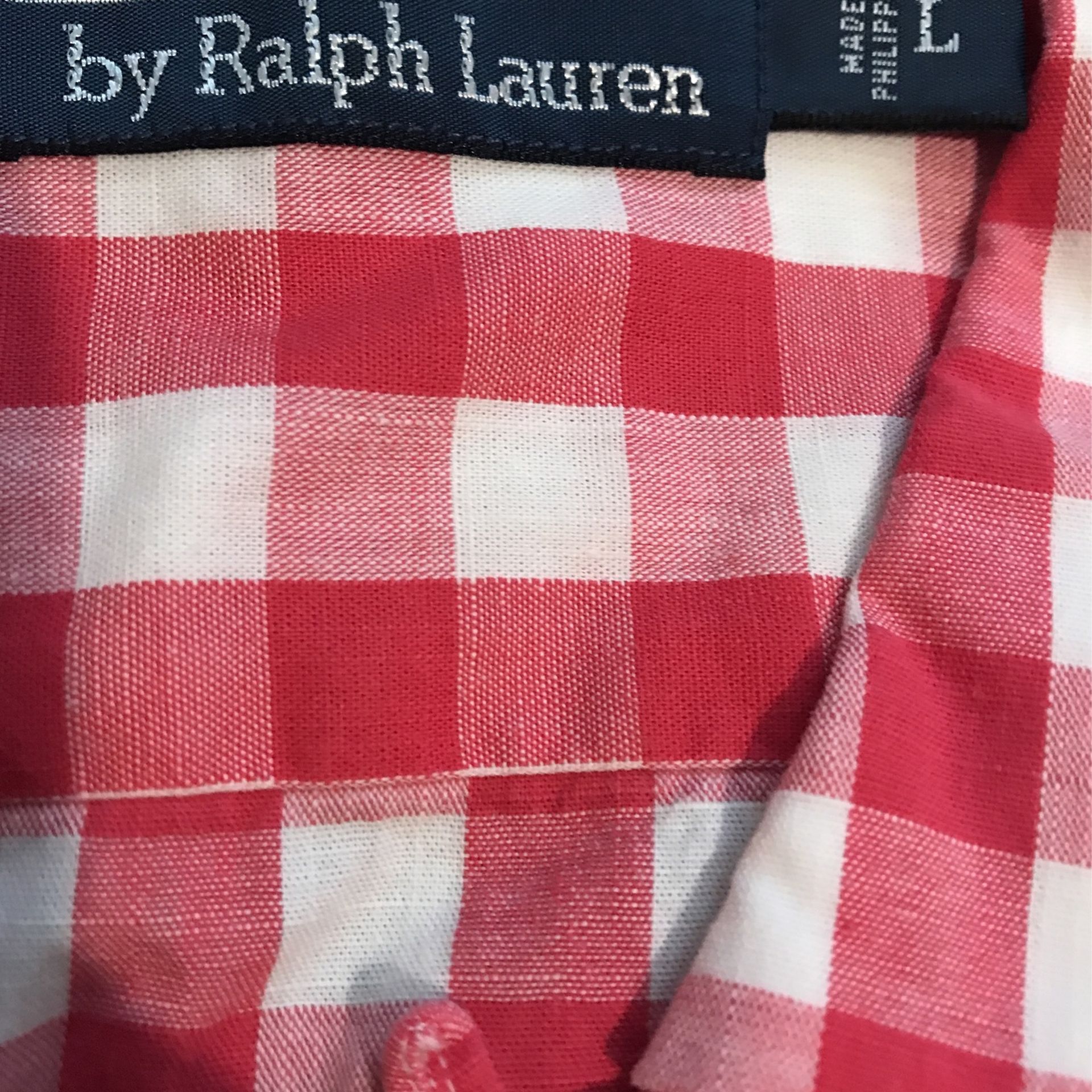 Polo By Ralph Lauren Plaid Shirt Size L New With Tags