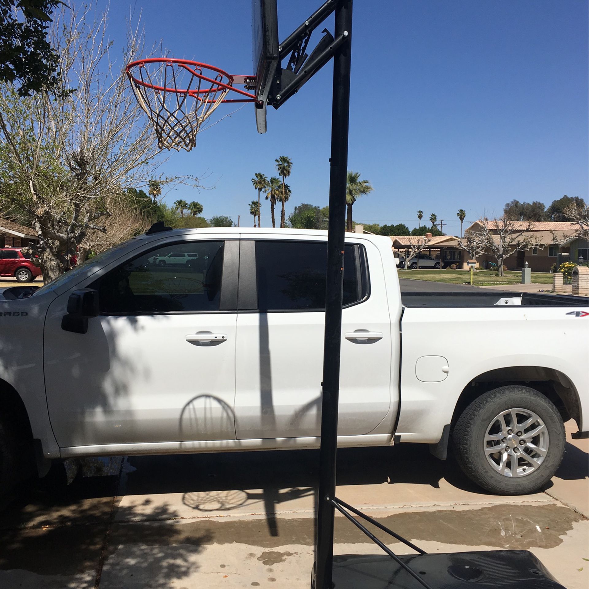 Lifetime adjustable Basketball hoop