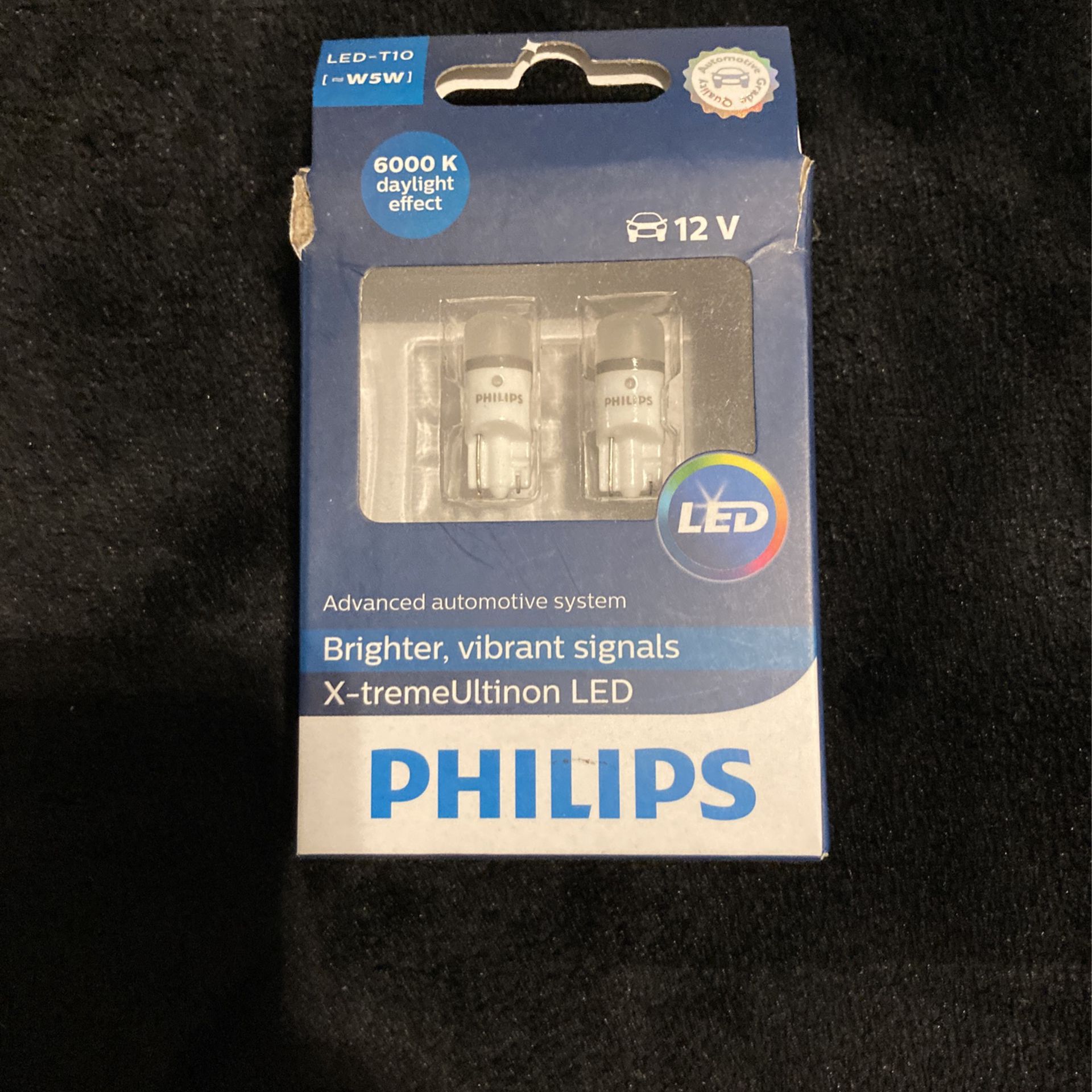 Philips LED T10 Bulb 6000k Daylight White Pack Of 2