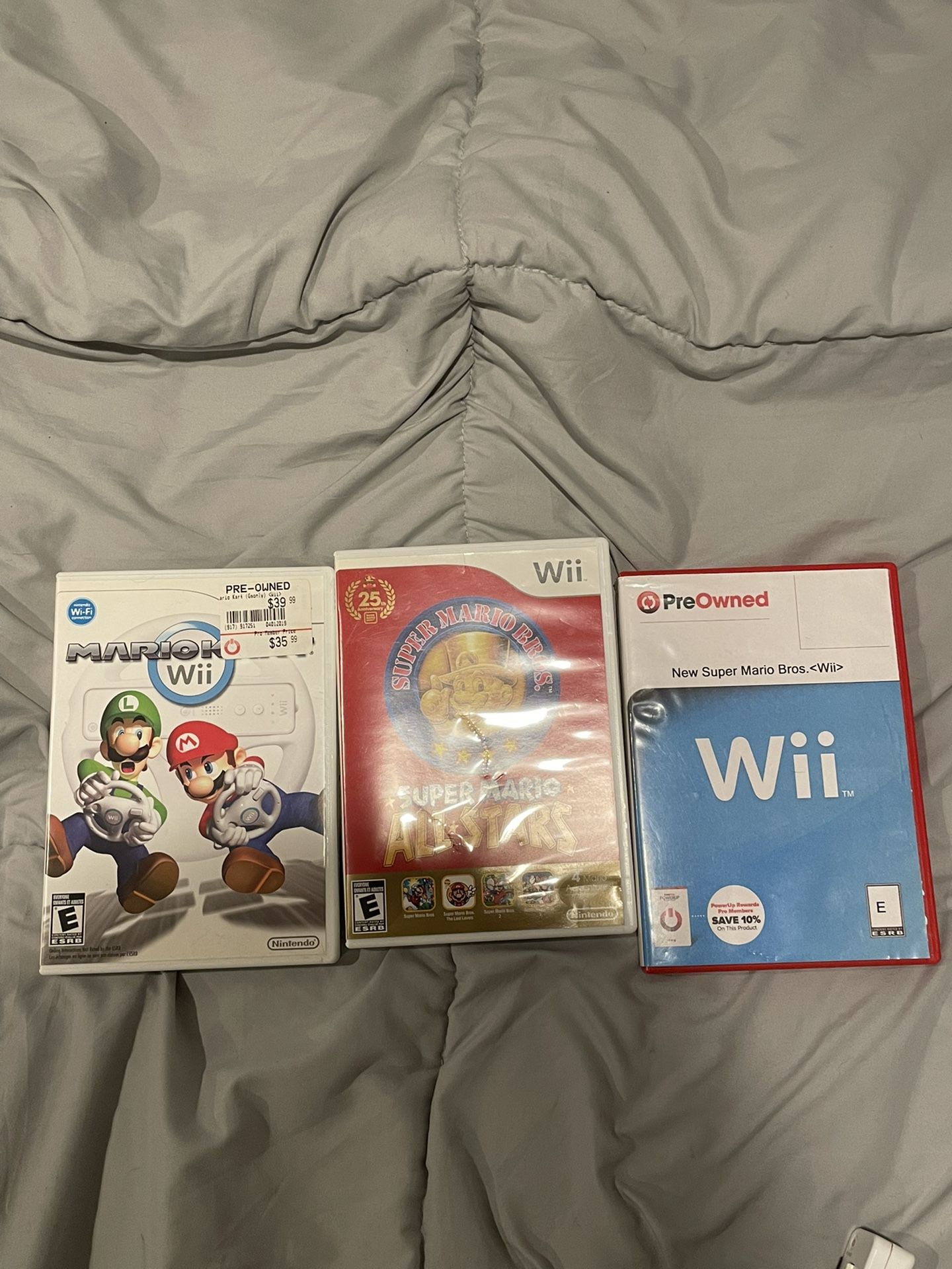Wii Including All Cables And 2 Controllers And 3 Games