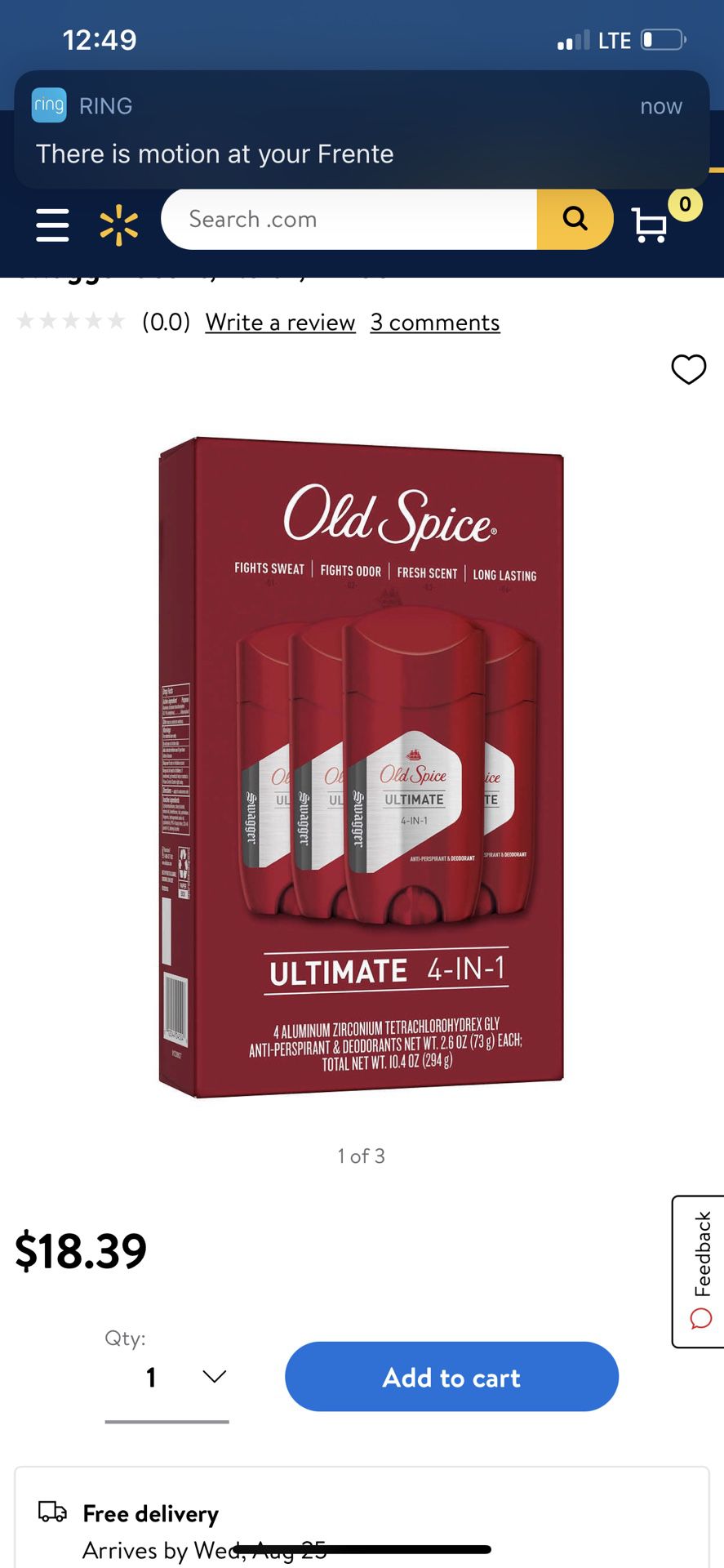 Old Spice Deodorant Unlimited 4 In 1