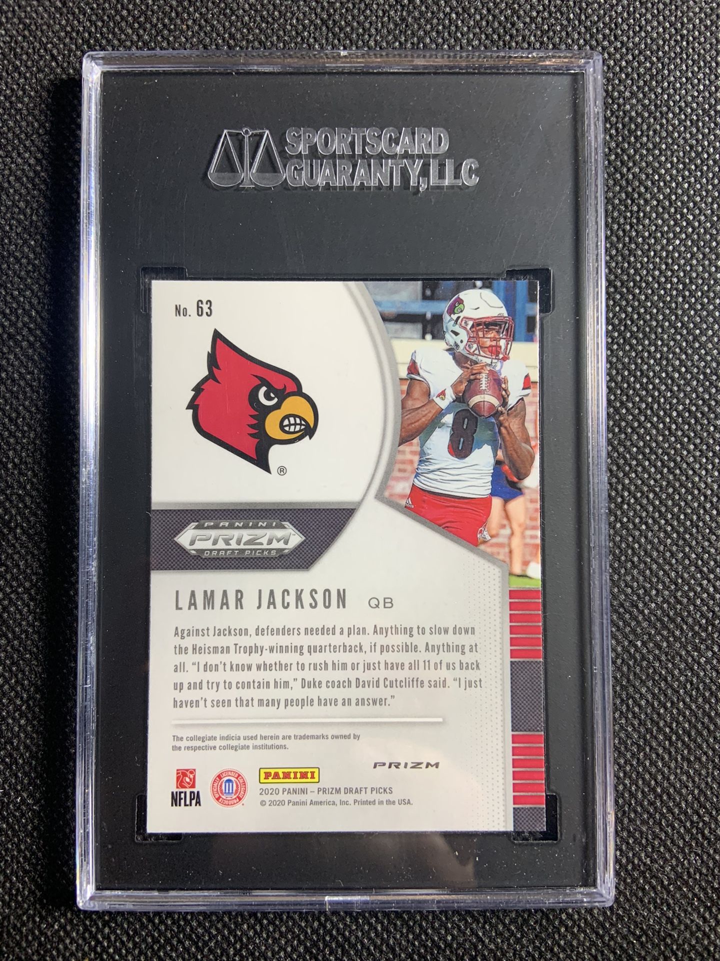 2020 Panini Prizm DP Pink Pulsar Lamar Jackson Sgc 10 Gem Mint Baltimore Ravens Mvp🔥🔥🔥