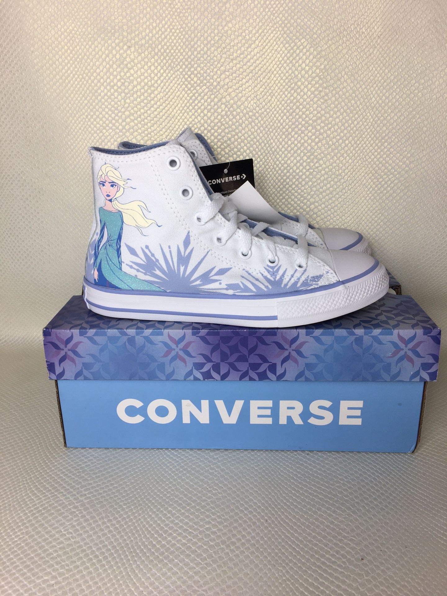 NEW Converse x Disney Frozen 2 Elsa Hi Top Chucks Kids 3