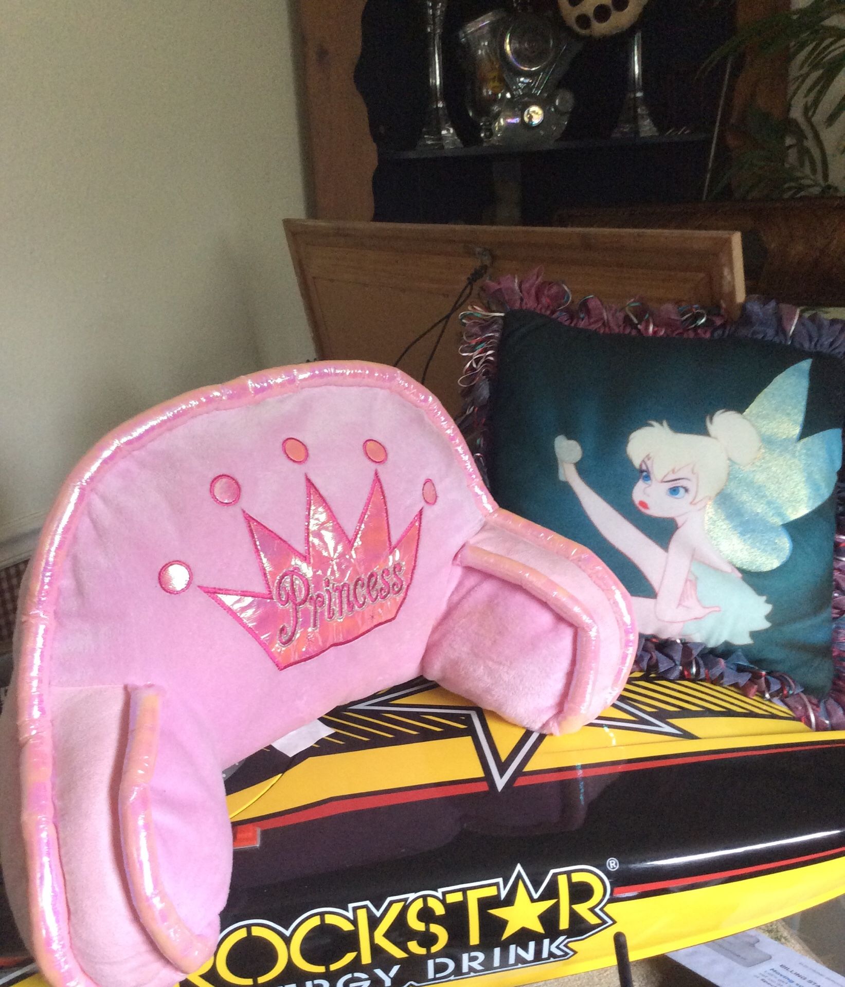 Princess and Tinkerbell pillows