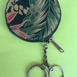 Patricia Nash Small Coin purse Key chain Pouch Thumbnail