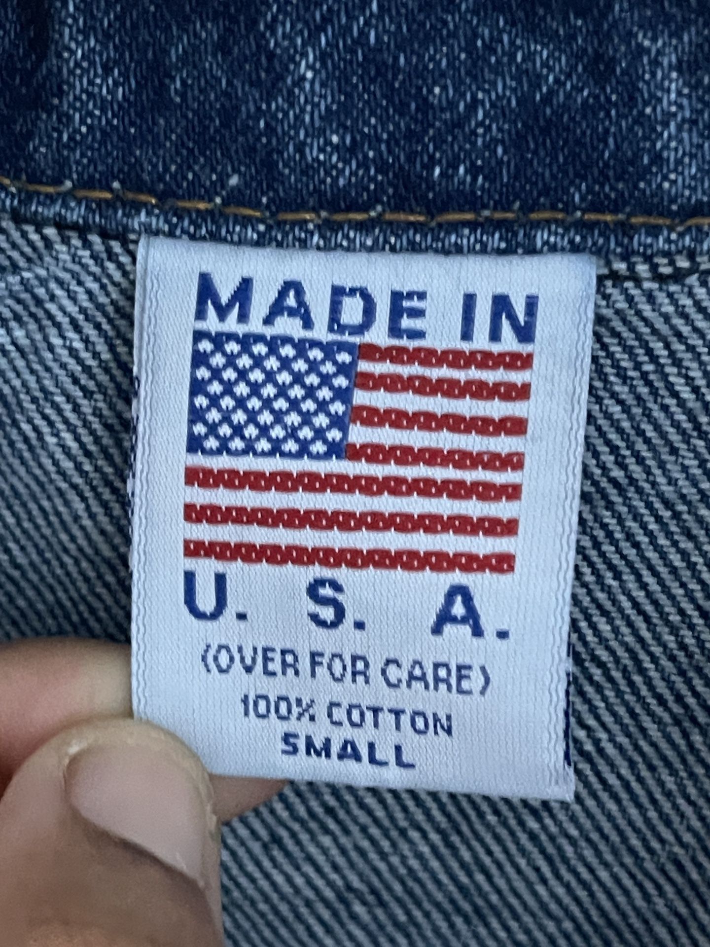 90's "B Kool" Denim Button Front Jacket Made in the USA Bin n