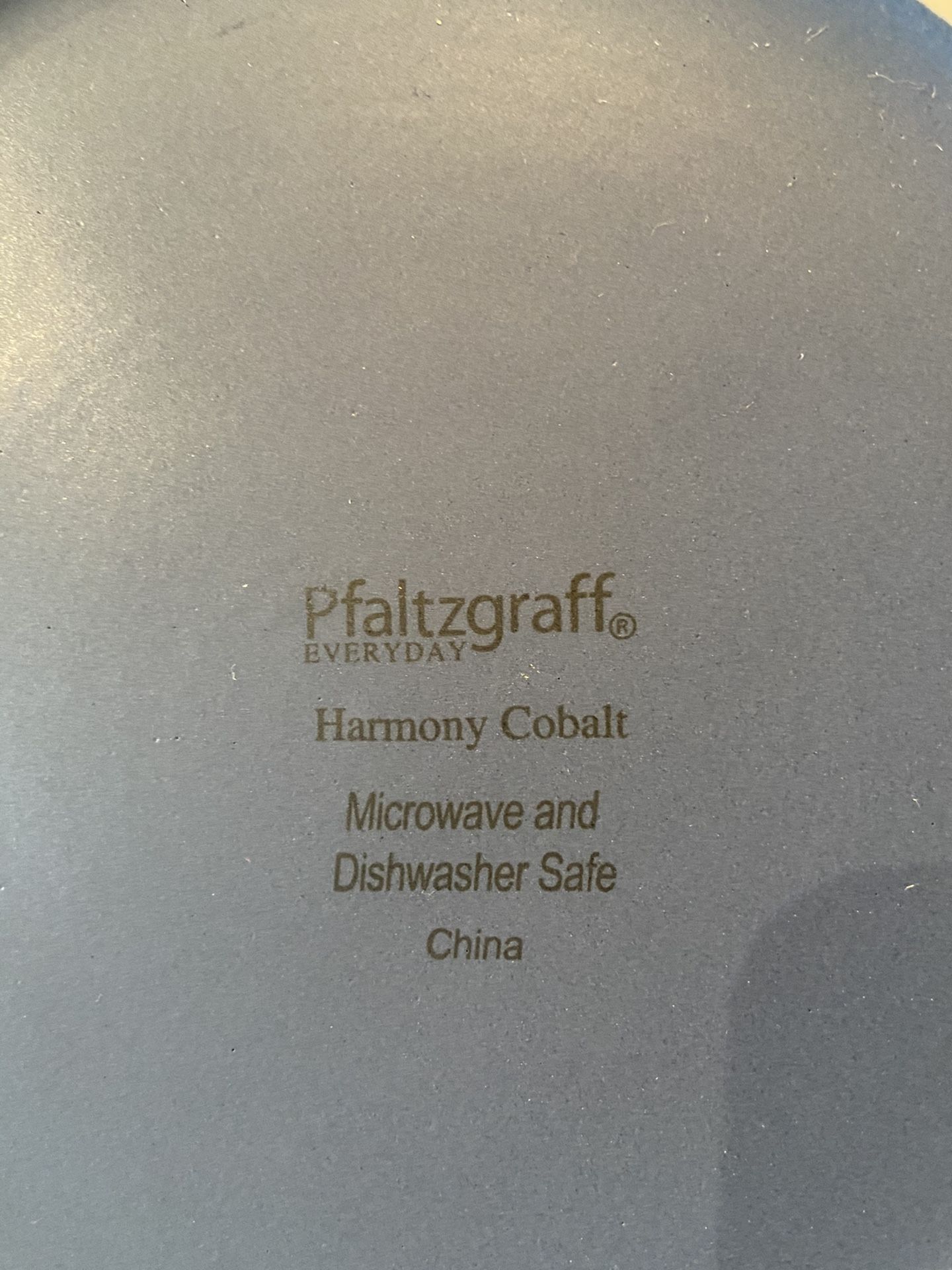 Pfaltzgraff 13-piece Dinnerware set in white and blue Matte