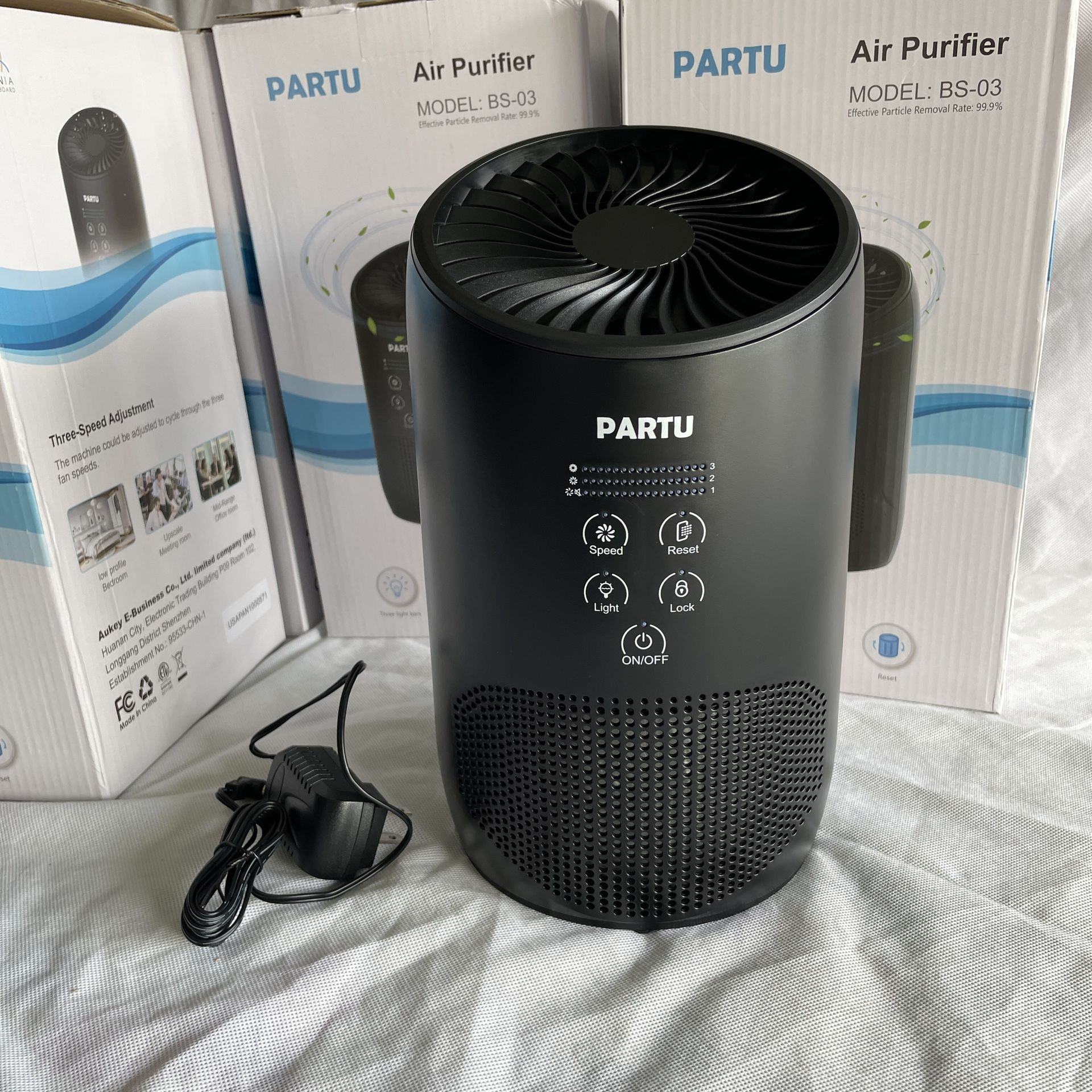 New 3 Stage True Hepa Air Purifier 0.3 Microns PM2.5 Aromatherapy