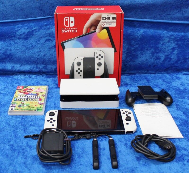 Nintendo Switch OLED Model White Set 64GB 7-inch Screen Wide