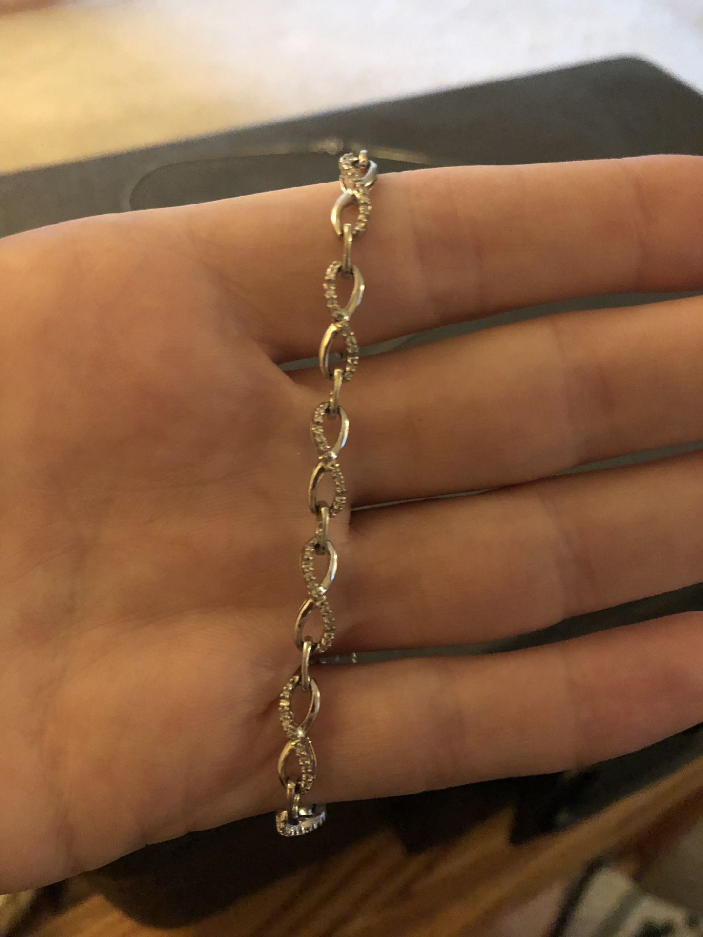 Diamond pendant and bracelet