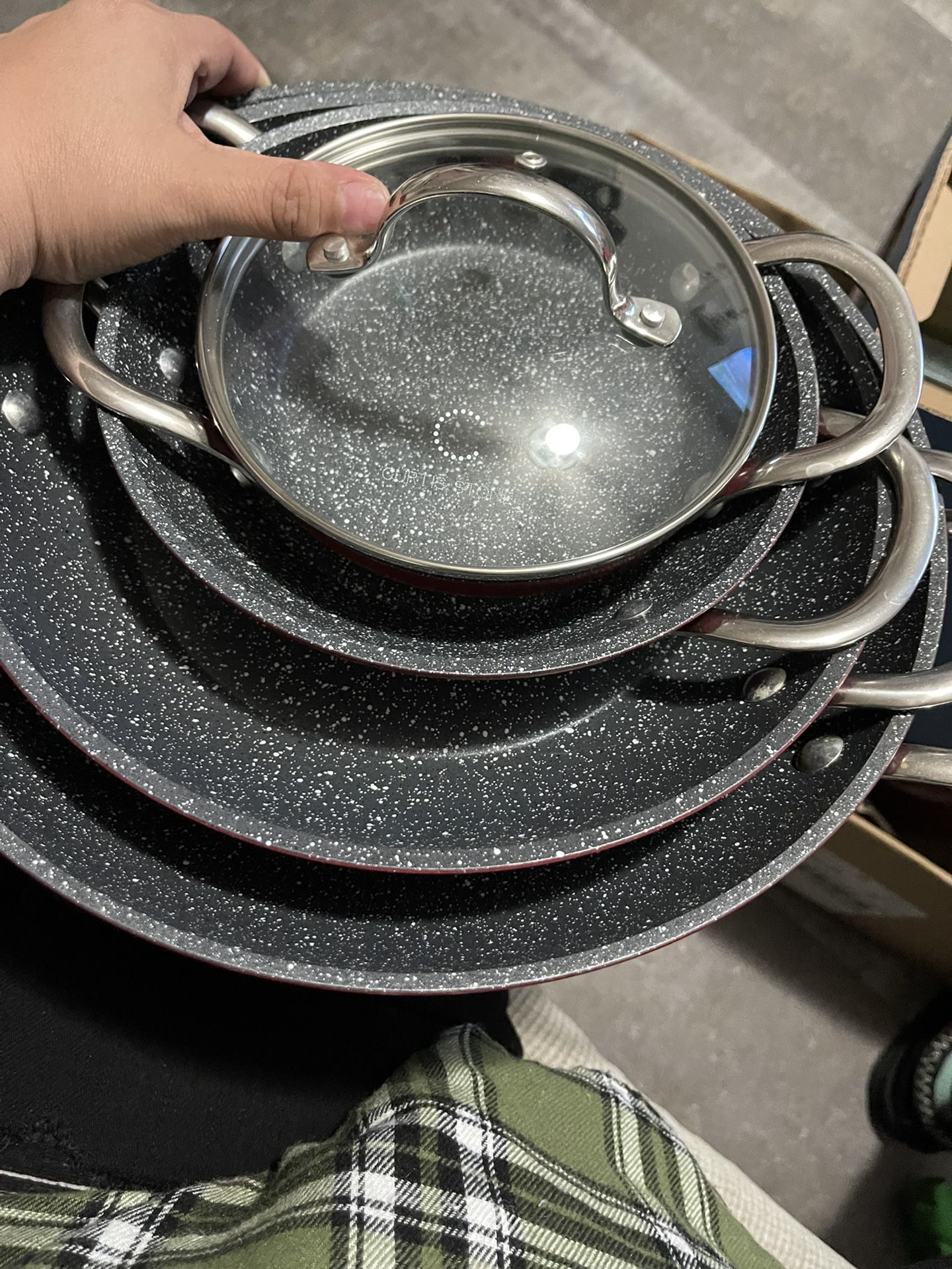 Curtis stone pots and pans 7 with lids