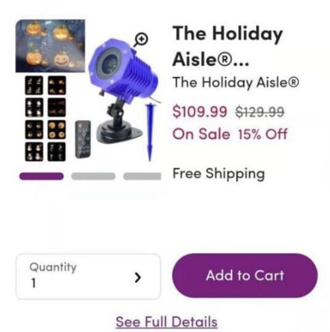 Halloween Decoration Light Projector
