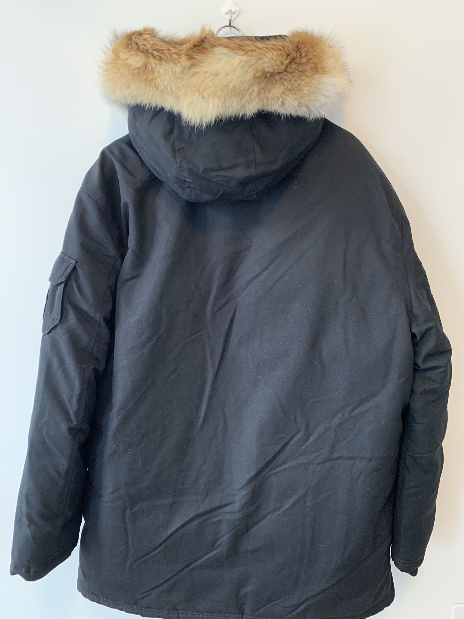 Pajar Canada Parka Real Fur Coat Black Pajar