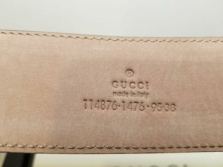 Gucci Supreme White/ Blue Authentic Belt