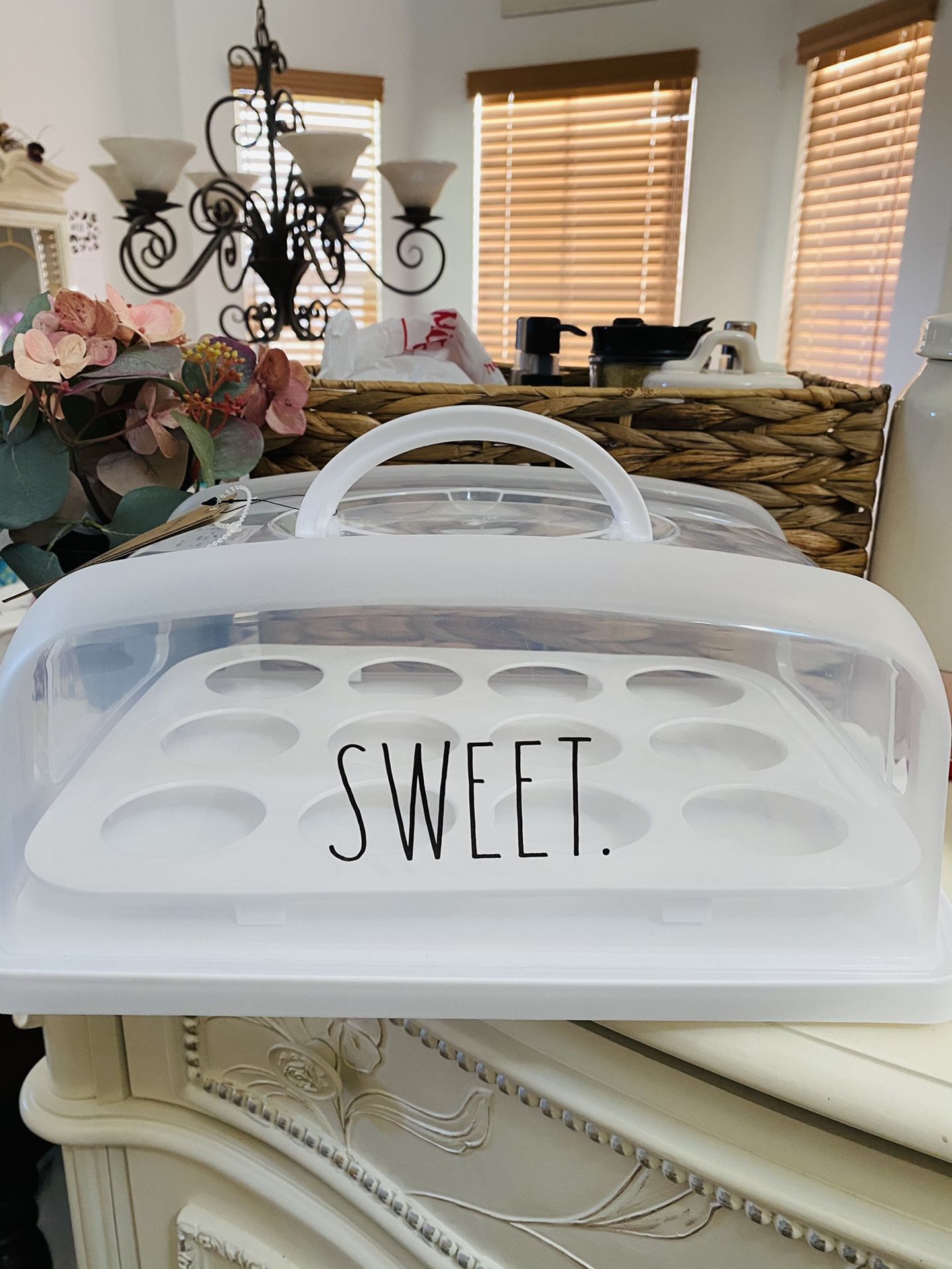 Rae Dunn Sweet Cupcake Holder/Dessert Carrier