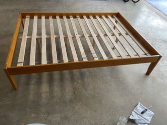 Wood Platform Double/Full Size Bed Frame  Thumbnail