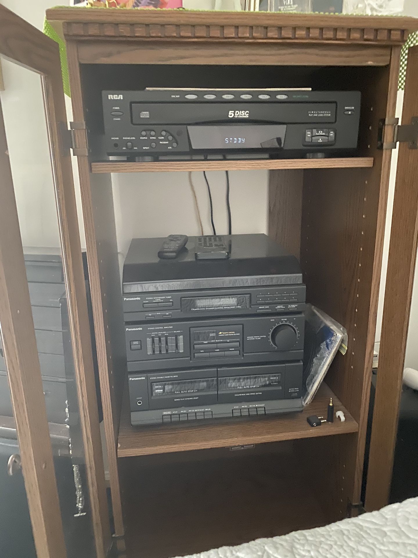 Panasonic Stereo With Cabinet