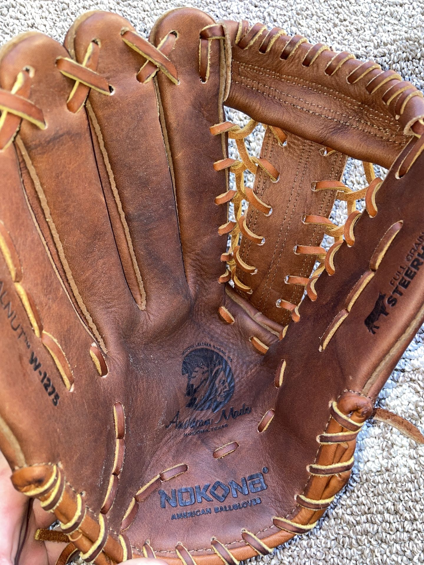 Nokona Left 12 3/4 Outfeild Glove Brand New !
