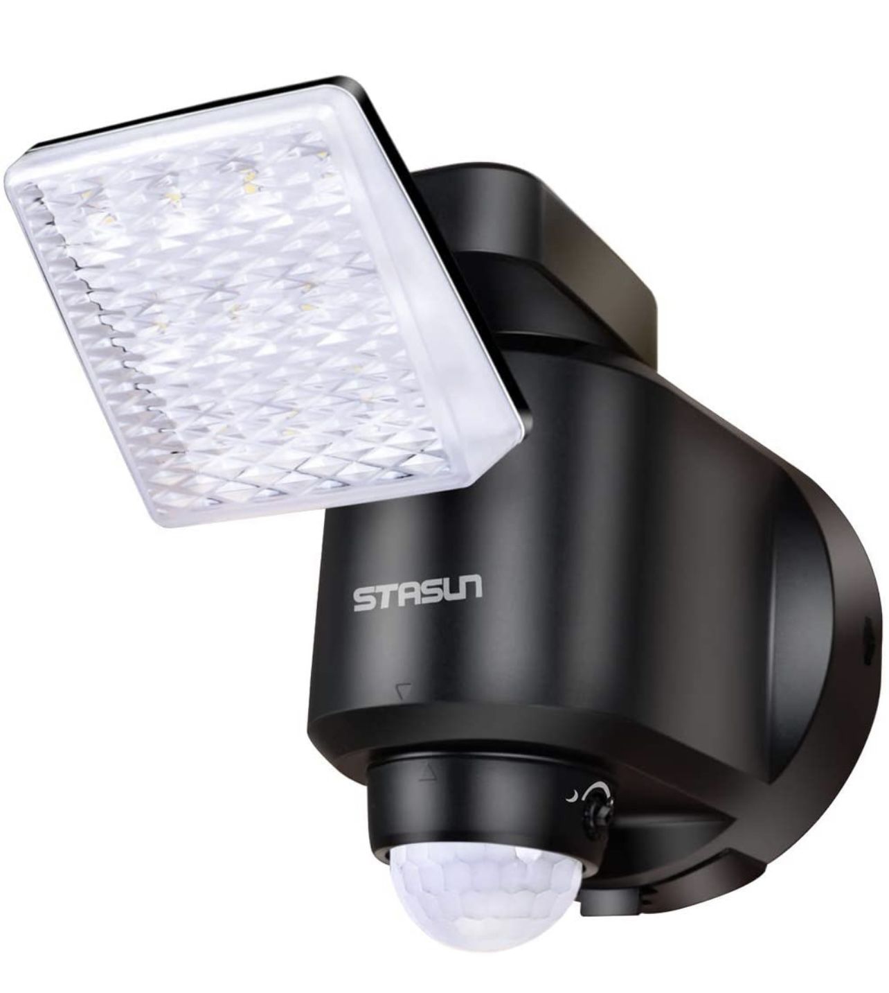 Gently used - fully functional  STASUN Motion Sensor Security Light, 250lm Wireless Battery Operated LED Flood Light, 5000K, Easy-to-Install Spotlight