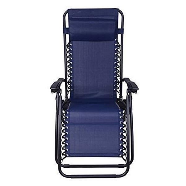 2pcs Plum Blossom Lock Portable Folding Chairs with Saucer Blue