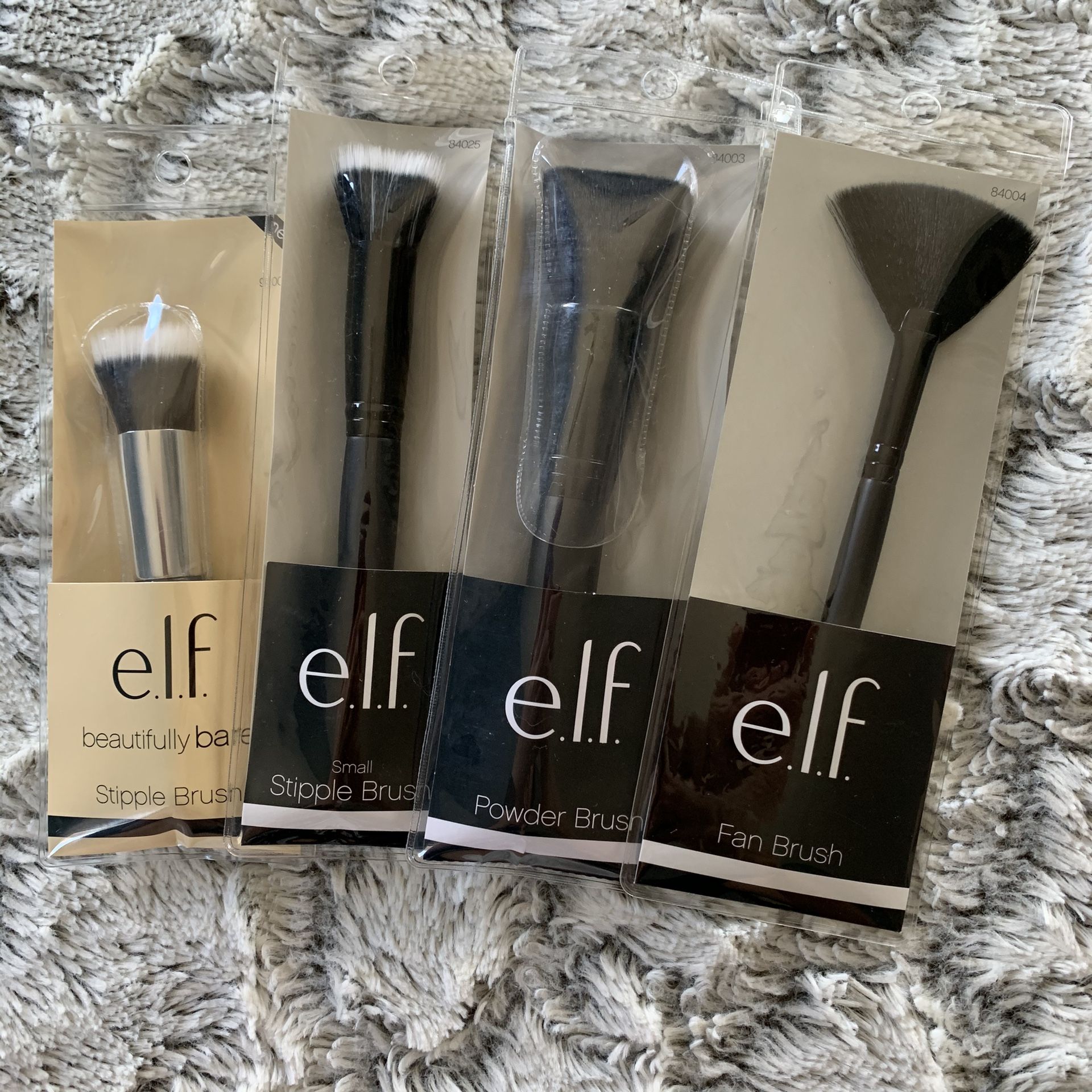 NIB e.l.f. 4pc Makeup Brushes Set A