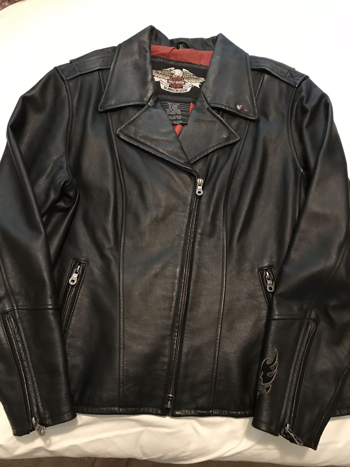 Harley Davidson Leather Jacket Women’s XL