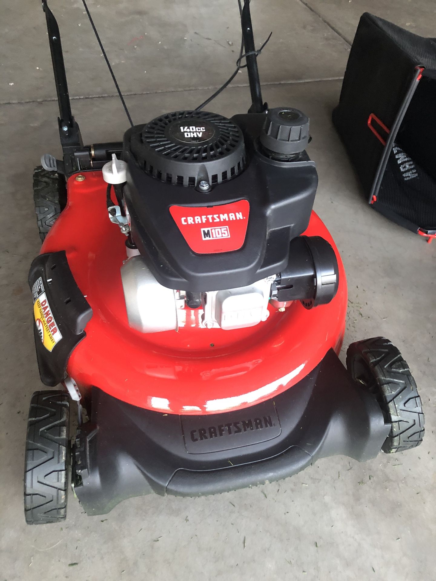 Craftsman M105 140cc 21Inch 3in1 Gas Powered Push Lawn Mower with