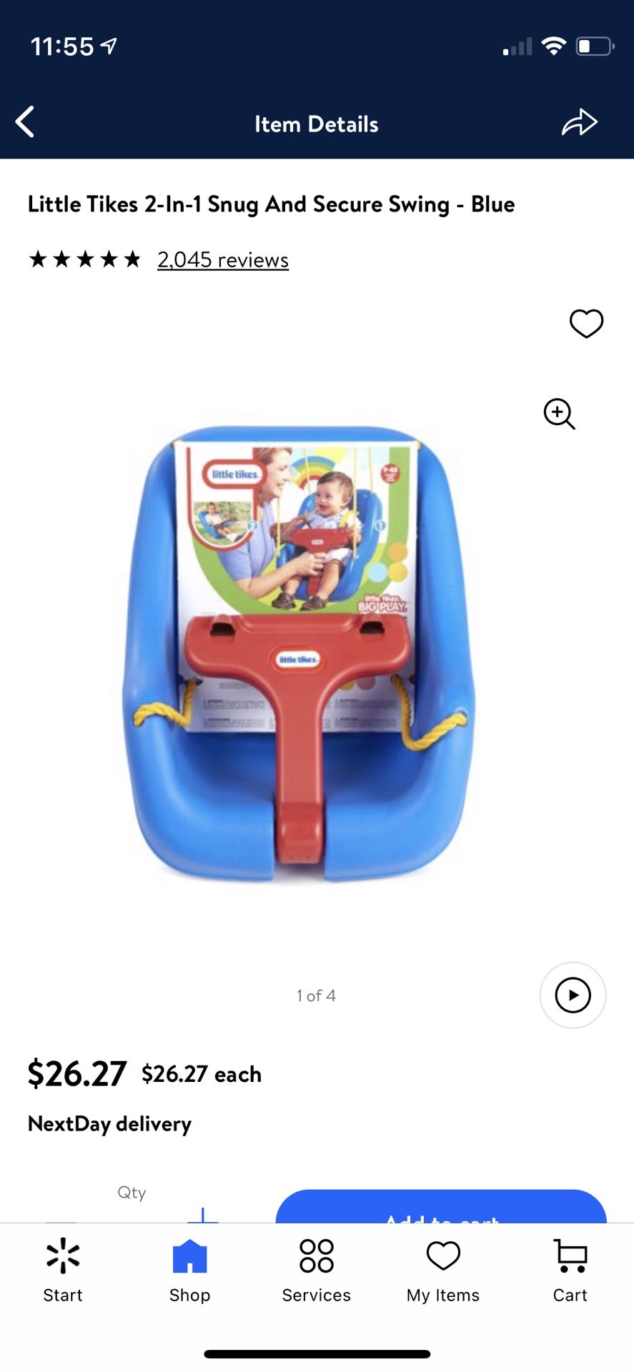 Little Tikes 2-In-1 Snug And Secure Swing