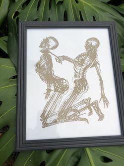 Sexy Kinky Skeleton 8x10 Framed Art Print Thumbnail