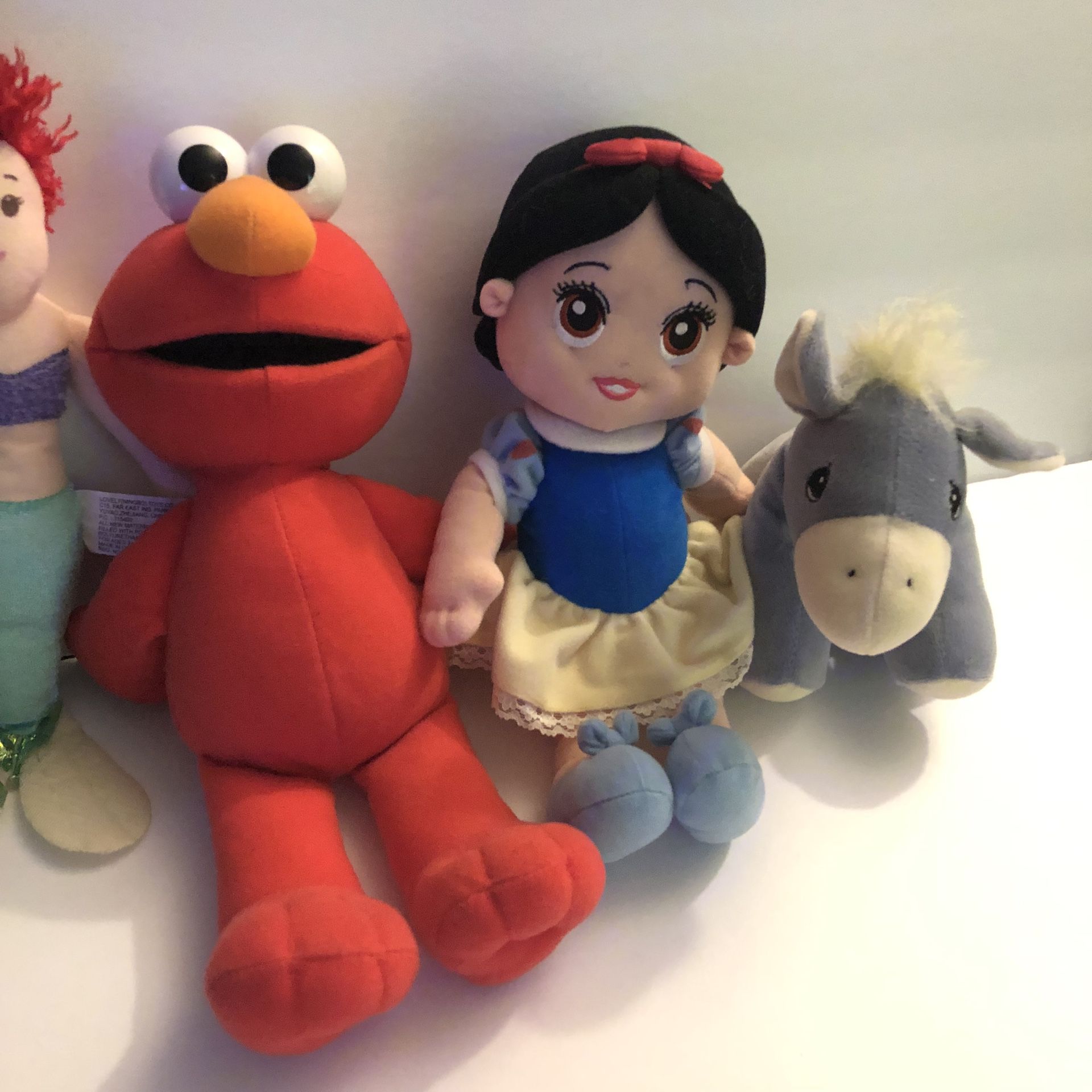 Various Stuffed Character Dolls 