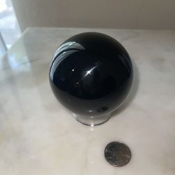 Large Black Obsidian Sphere  Thumbnail